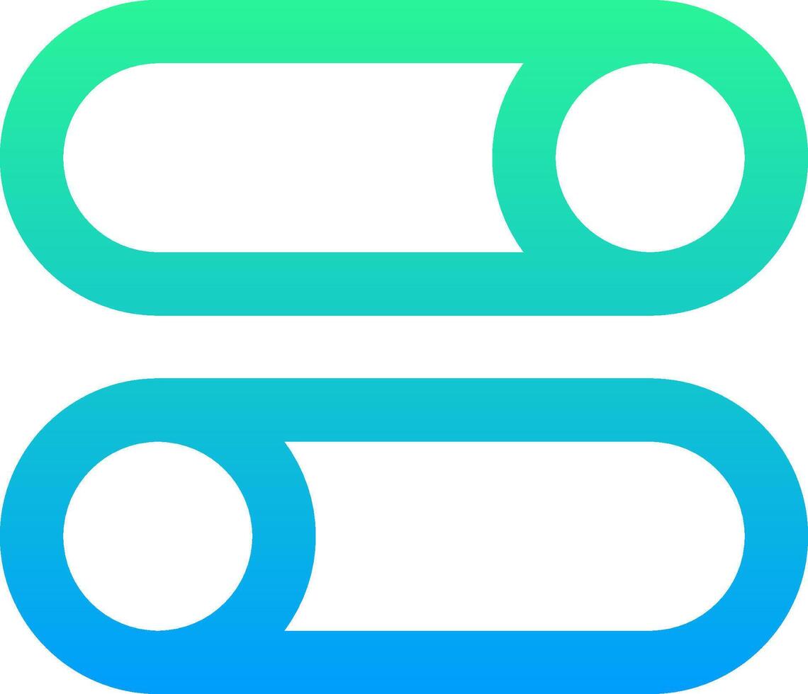 Two colorful buttons with the same color vector