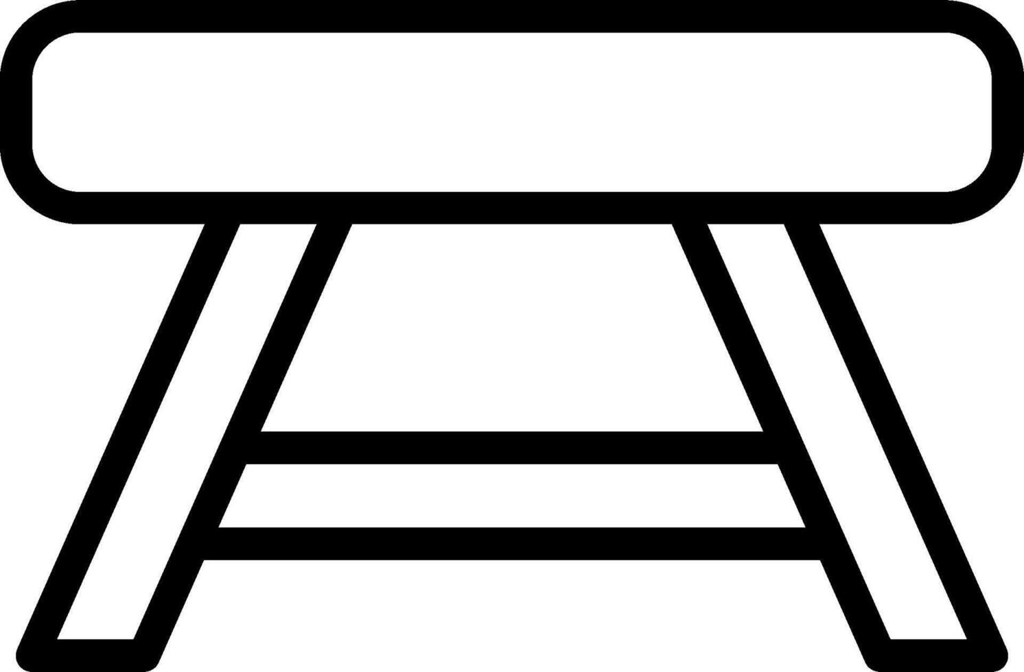 A stool with a white background vector