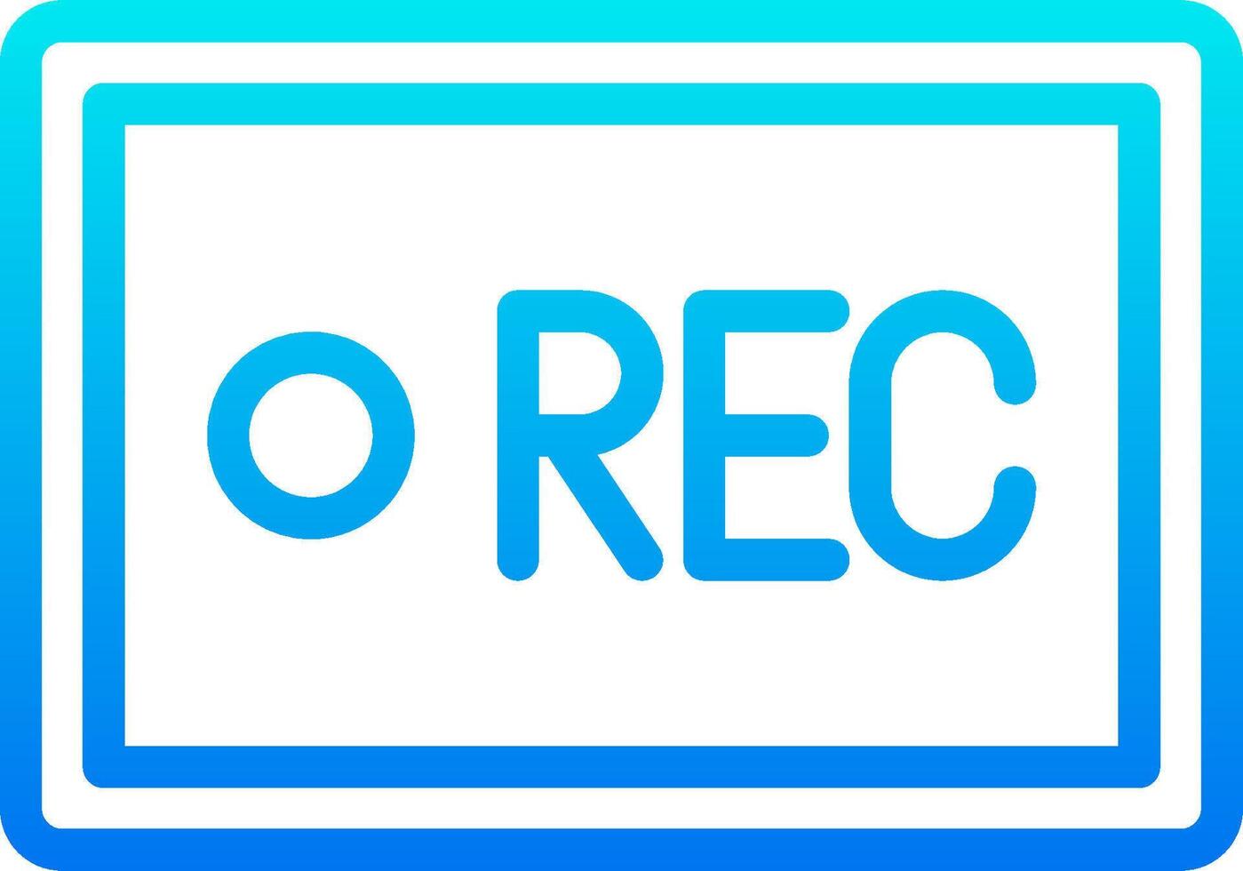The orec logo on a blue and white background vector