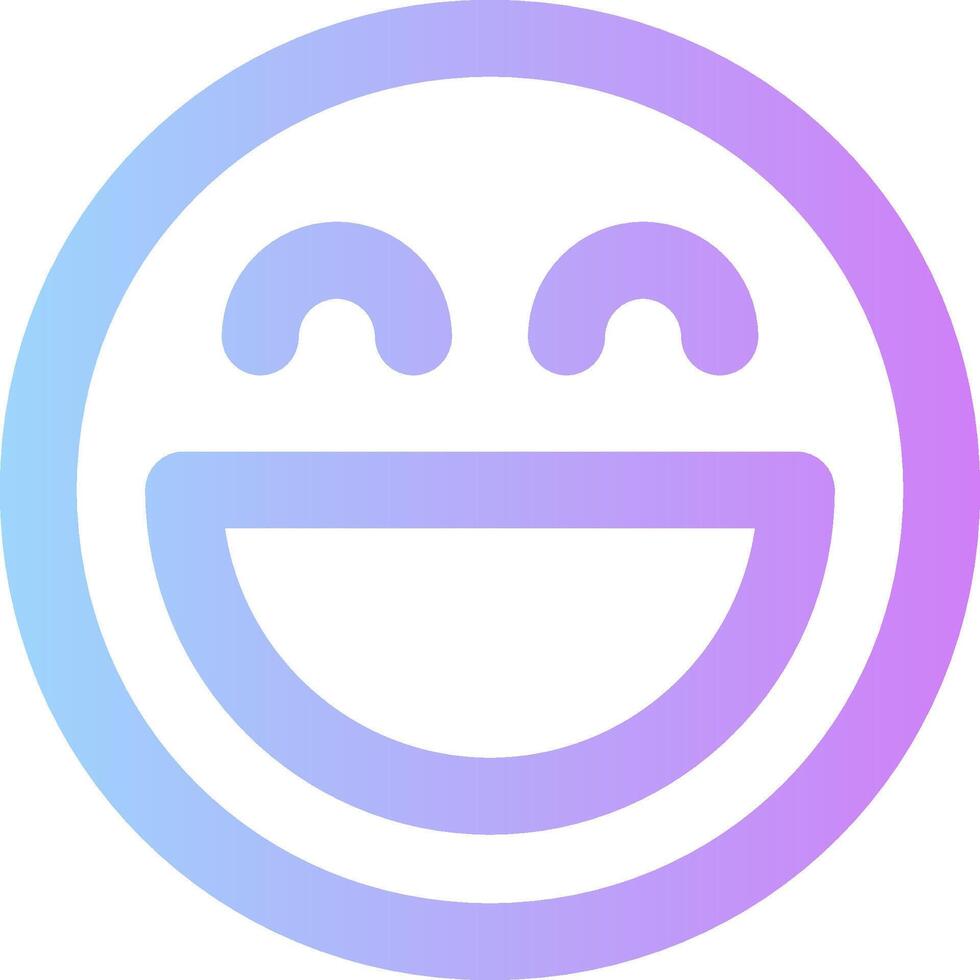 A smiley face with a blue and purple background vector
