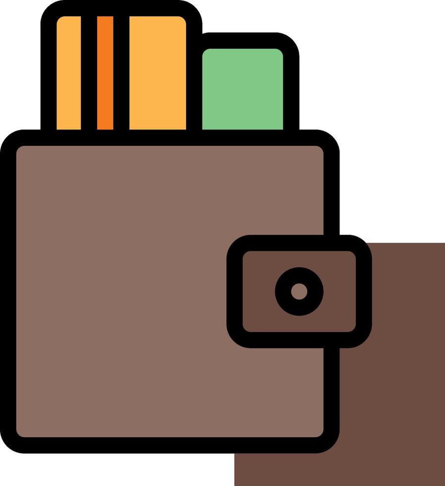 Wallet icon with credit cards and money vector