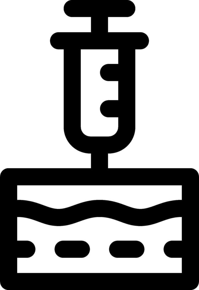 A black and white icon of a water pump vector