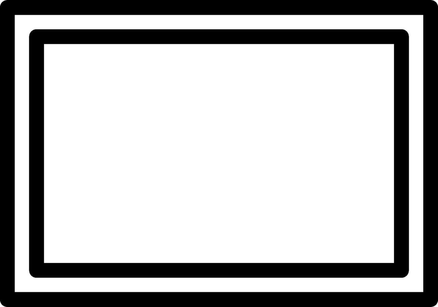 A black and white square with a white border vector
