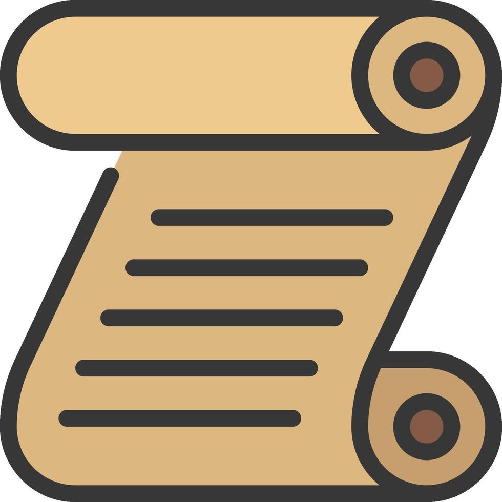 A scroll icon on a white background vector
