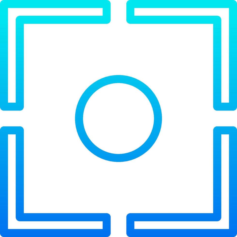 A square with a blue circle in the center vector