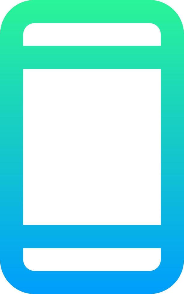 A square app icon with a blue and green border vector