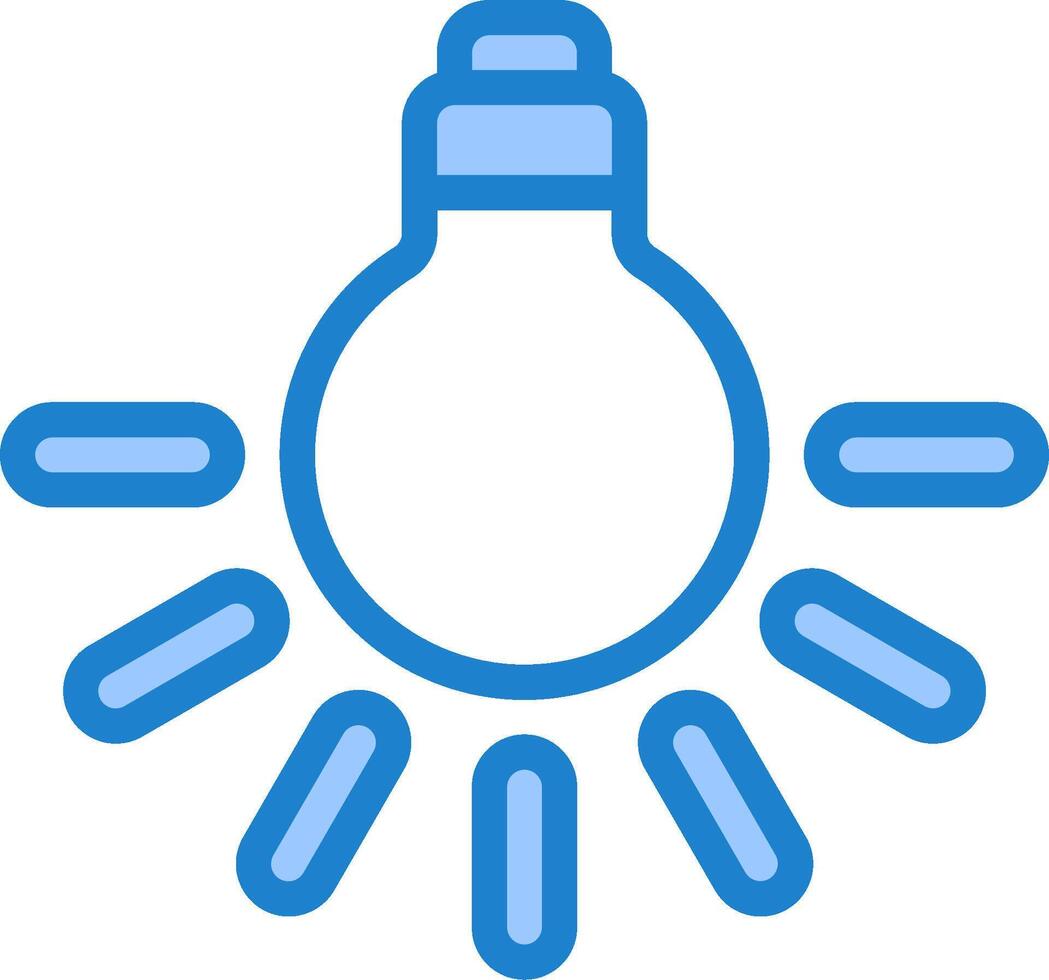 A light bulb with rays coming out of it vector