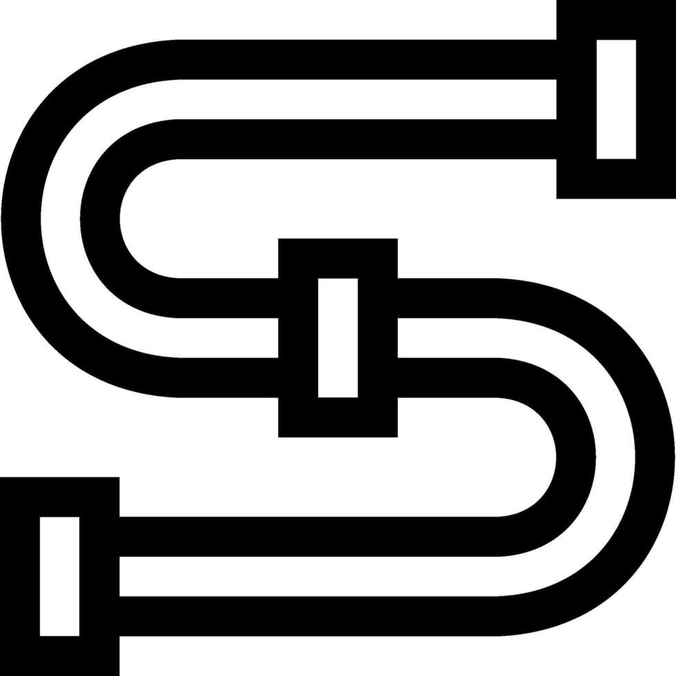 A black and white logo of a pipe vector