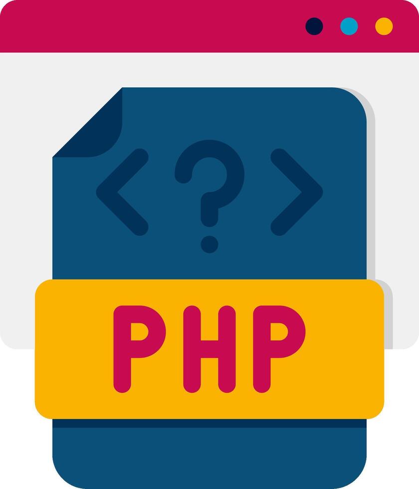 Php is a programming language that is used to create web applications vector