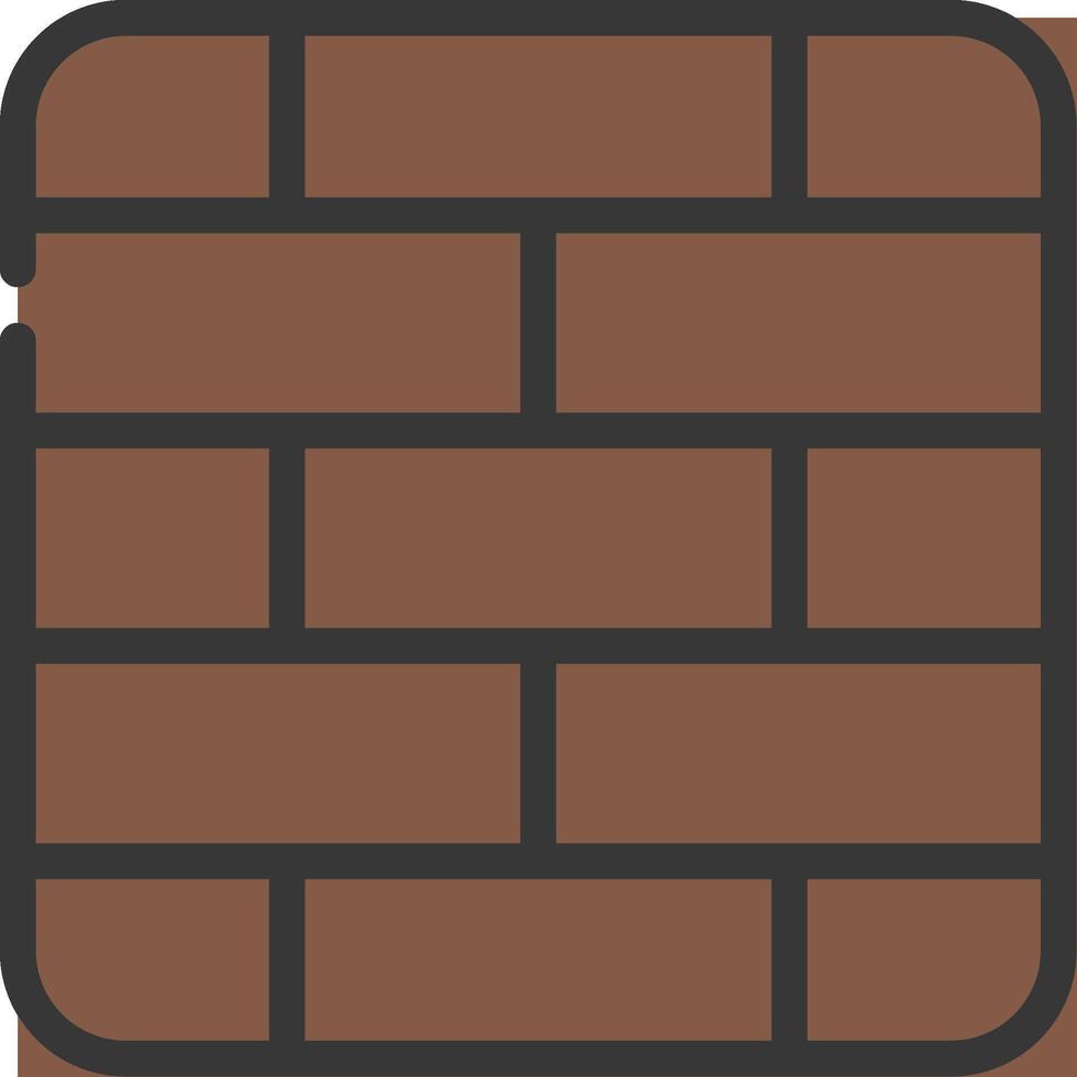 A brick wall with a square shape vector