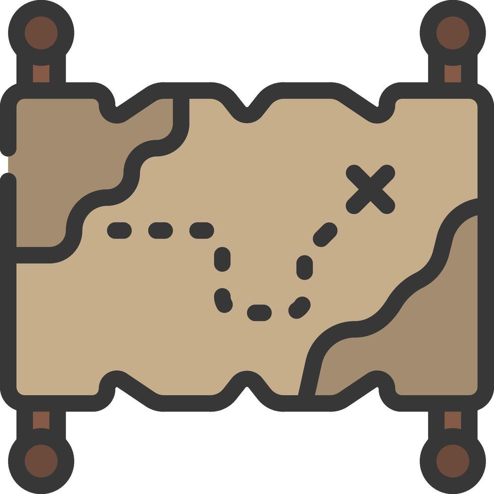 A map with a compass and arrow on it vector