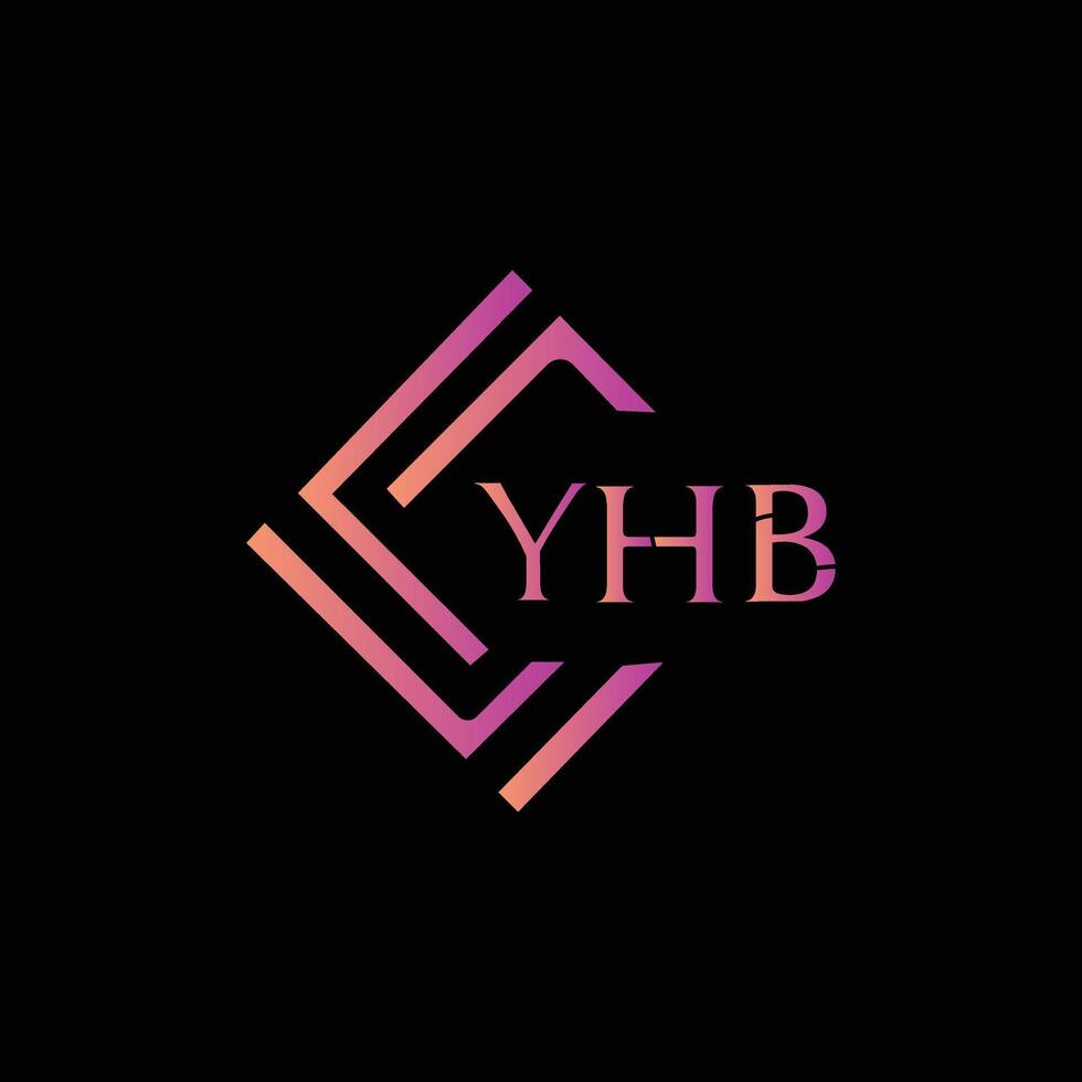 YHB Letter Initial Logo Design Template Illustration vector