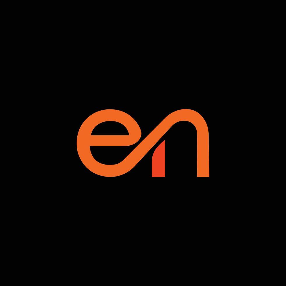 EN, NE, E, N abstract letters logo monogram vector