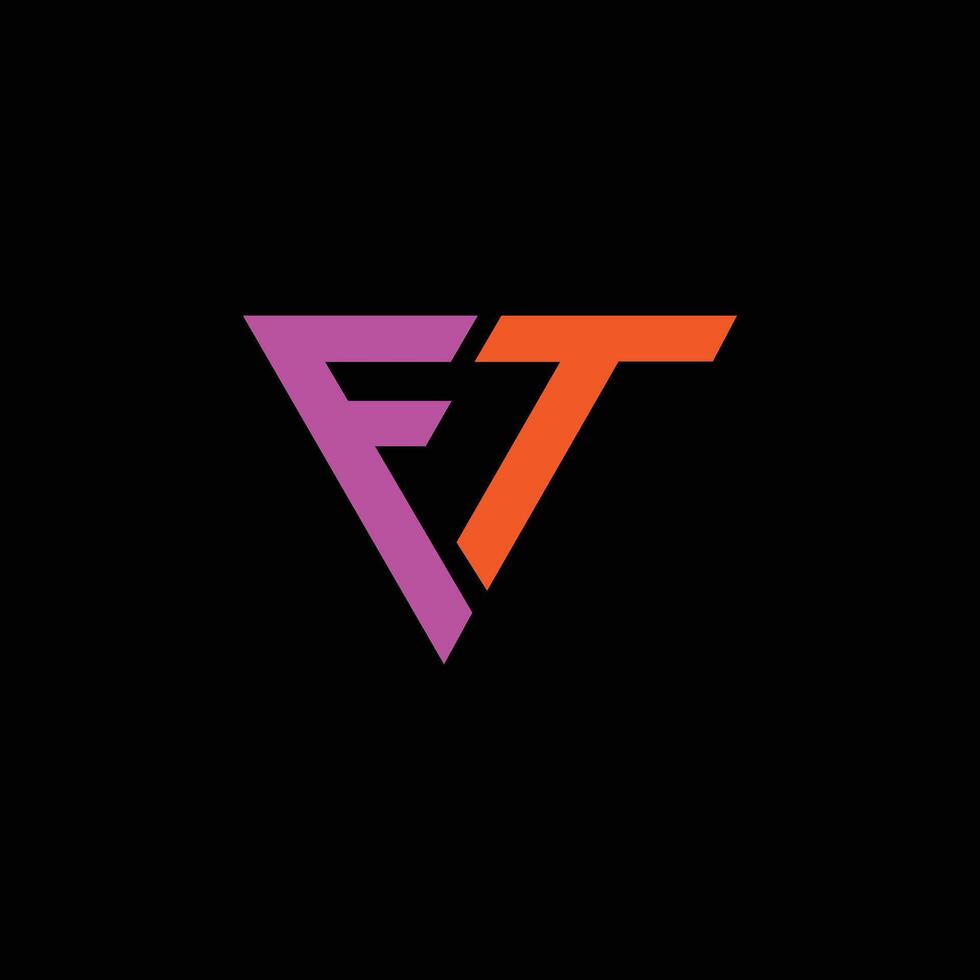 FT logo design template vector