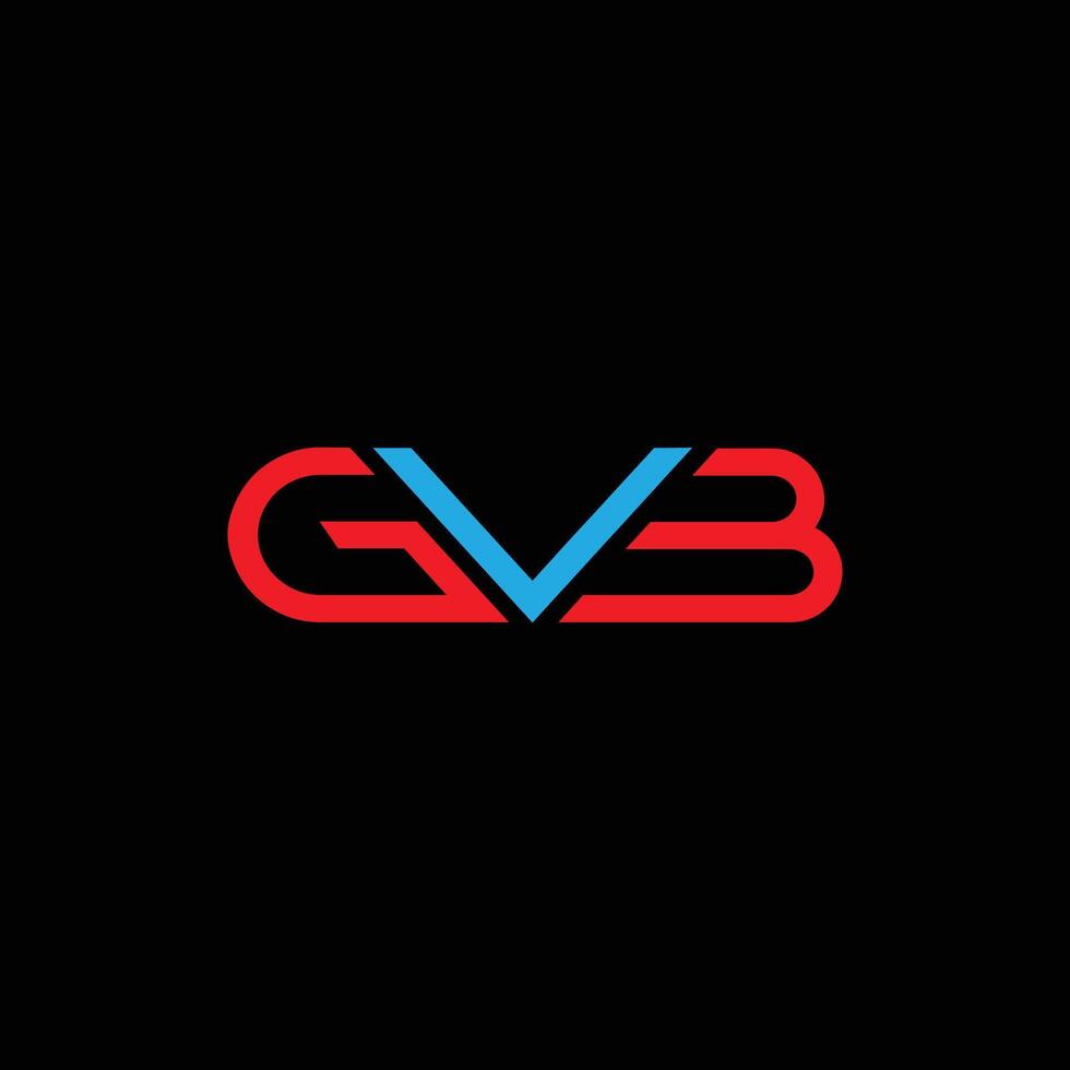 GVB initial with leaf logo design company vector