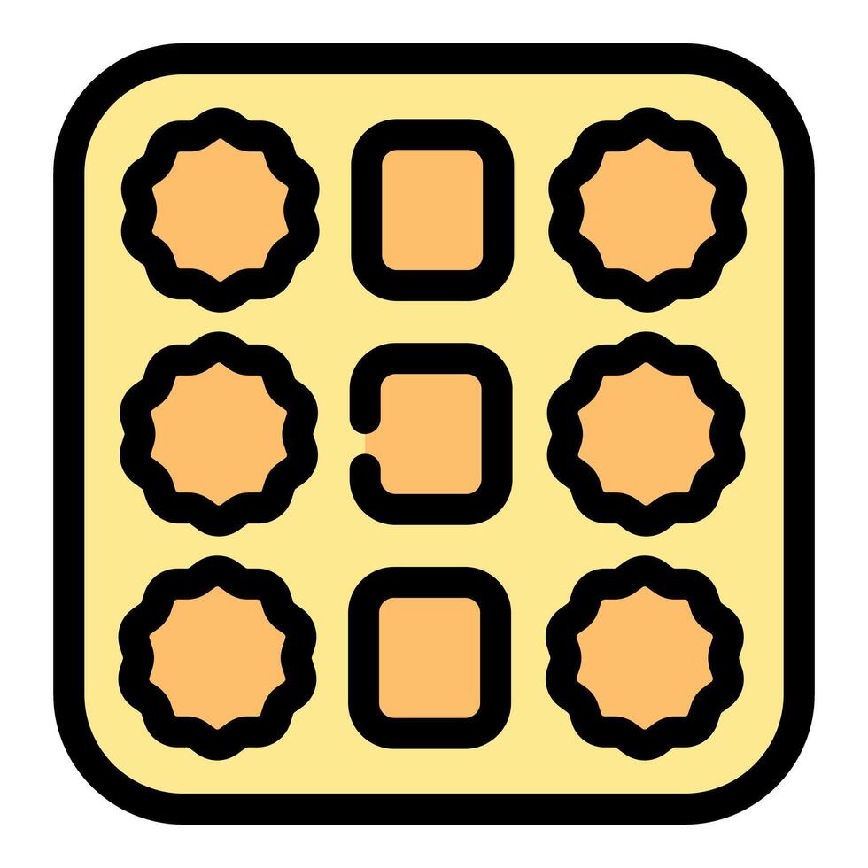 Baking tray with different shaped dough for baking cookies or cake vector