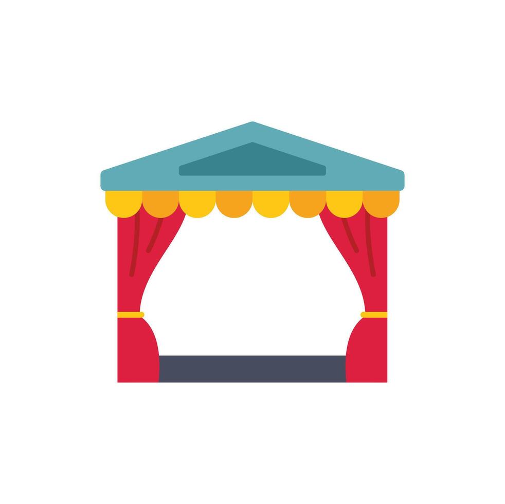 Illustration of a street food stall waiting for customers vector