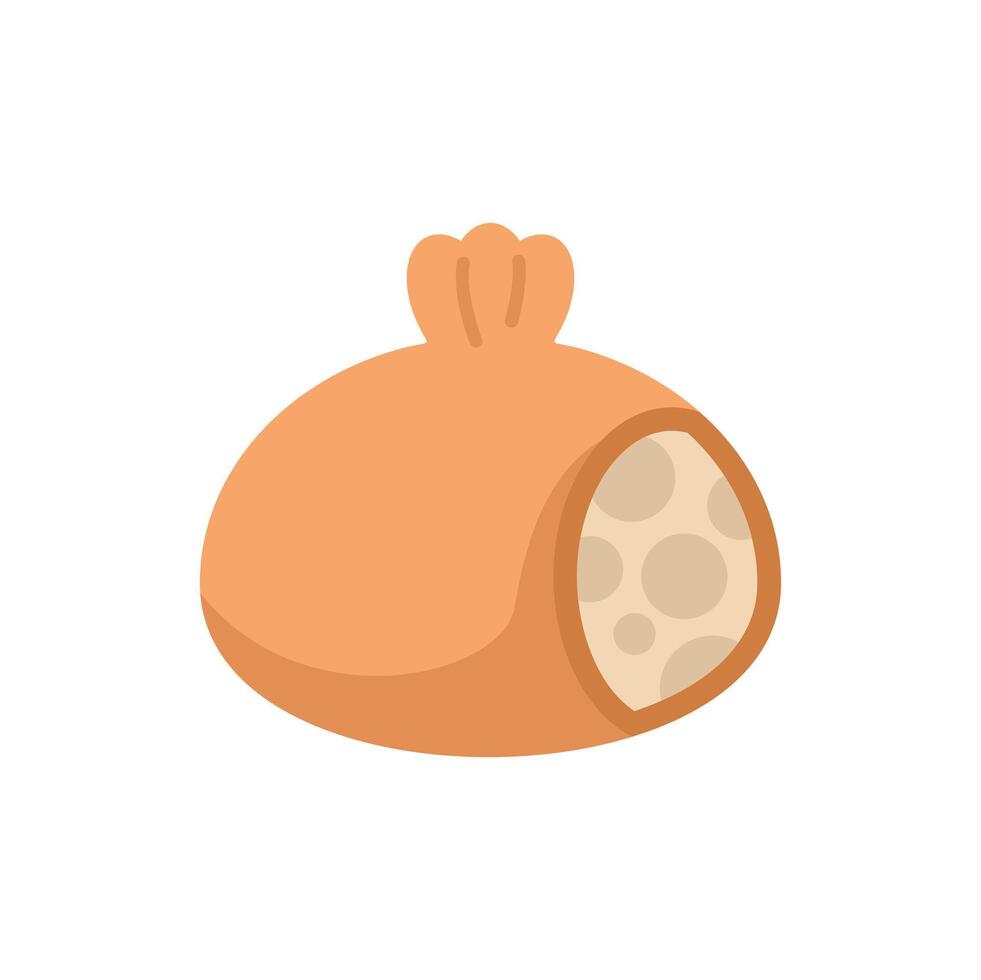 Khinkali showing filling traditional georgian food illustration vector