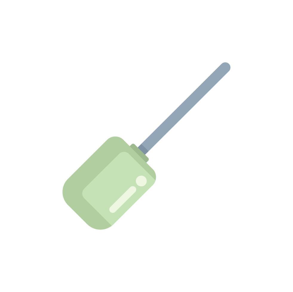 Walkie talkie radio communication device lying isolated vector