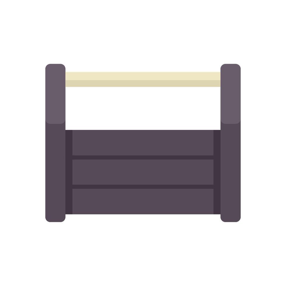 Wooden crate with handle for carrying delivering storing items vector