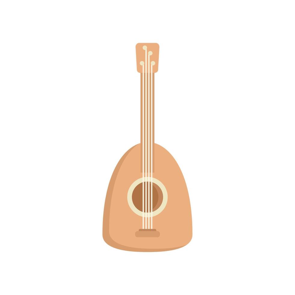 Classic lute instrument playing classical music icon vector