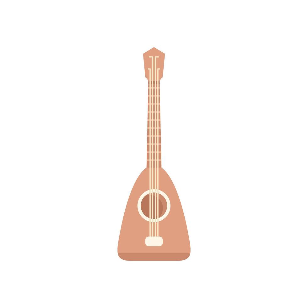 Acoustic mandolin isolated on white background vector