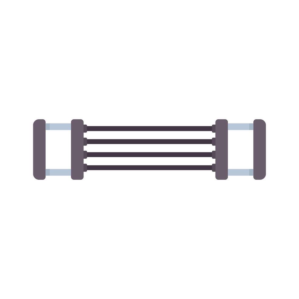Chest expander equipment for exercising at home or gym vector