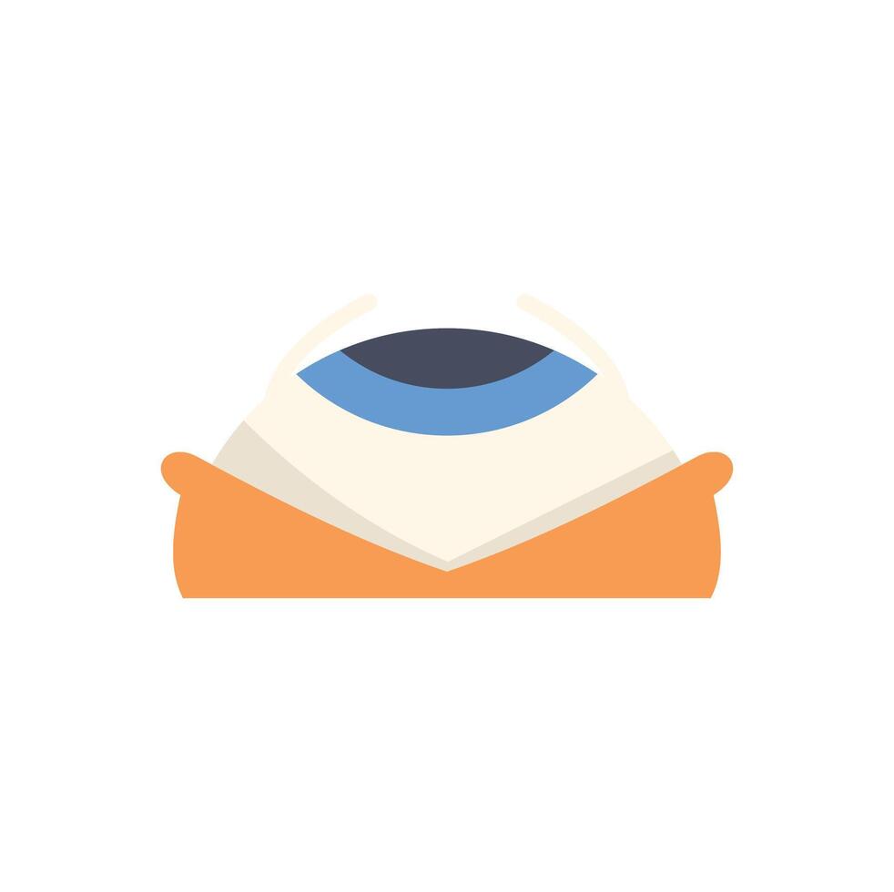 Open envelope watching you with big blue eye observing concept vector