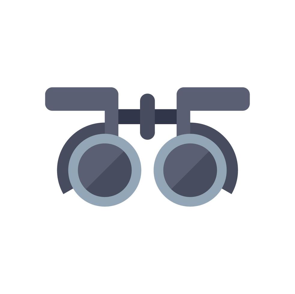 Trial frame optometrist tool checking eyesight vision healthcare vector