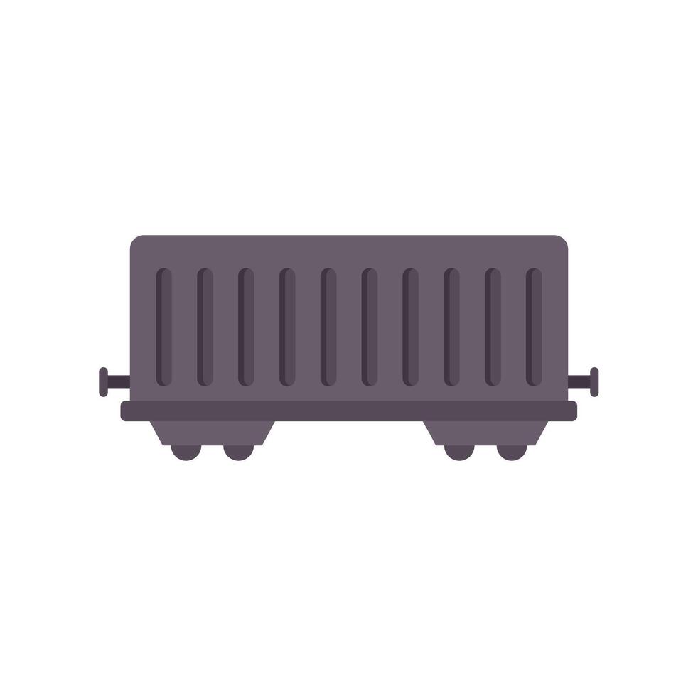 This is an empty freight wagon transporting goods vector