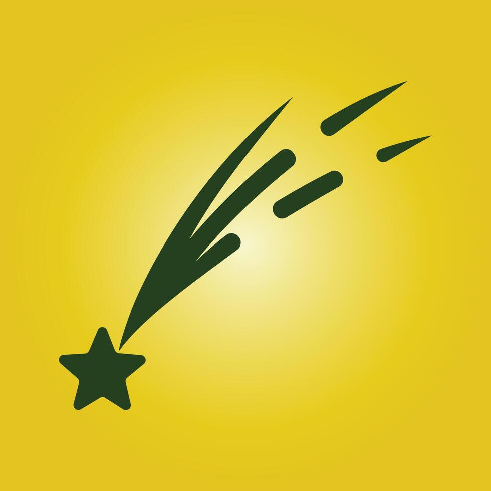 Shooting star trendy artwork attractive abstract illustration colorful applicable design vector