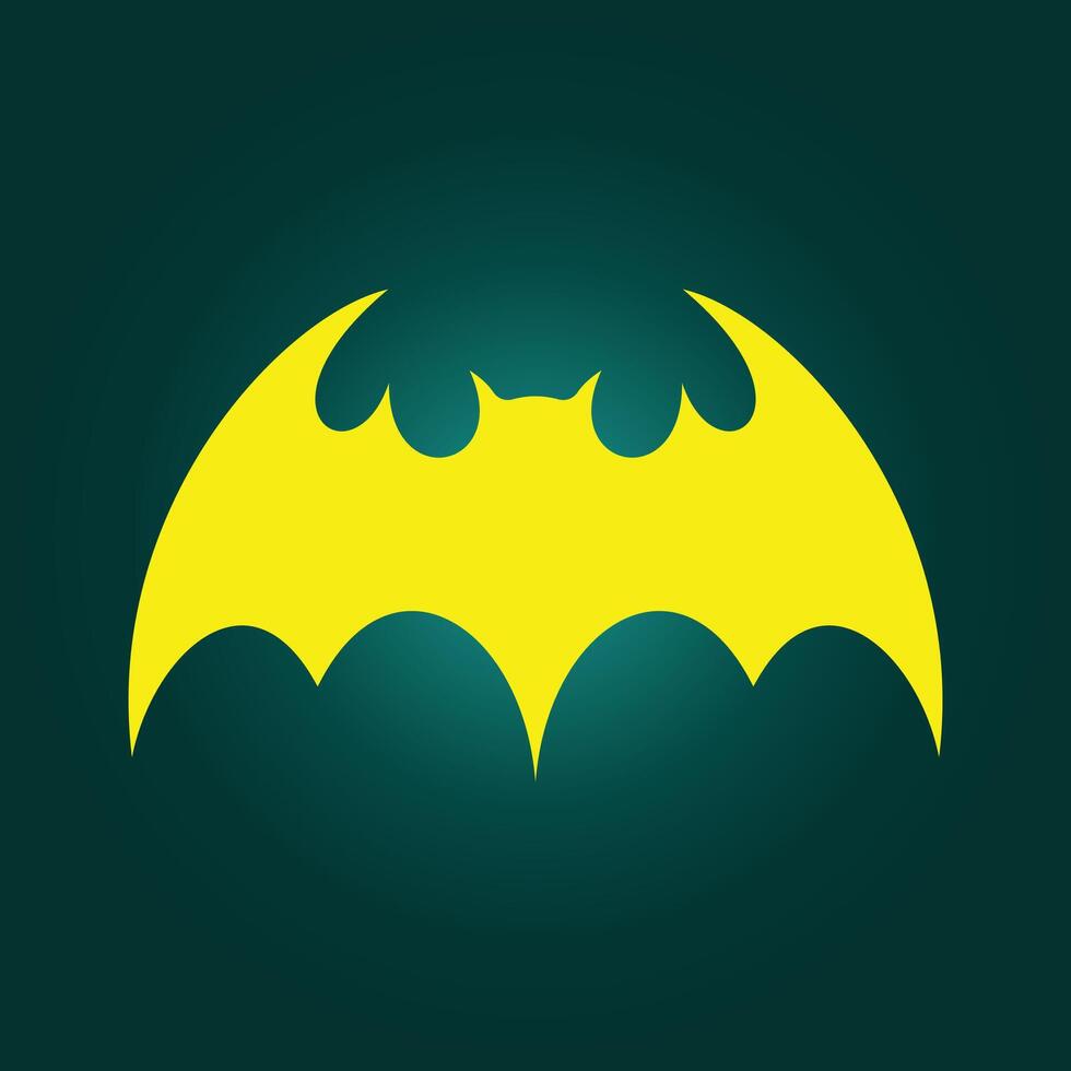 Night bat trendy artwork pretty abstract illustration colorful applicable design vector