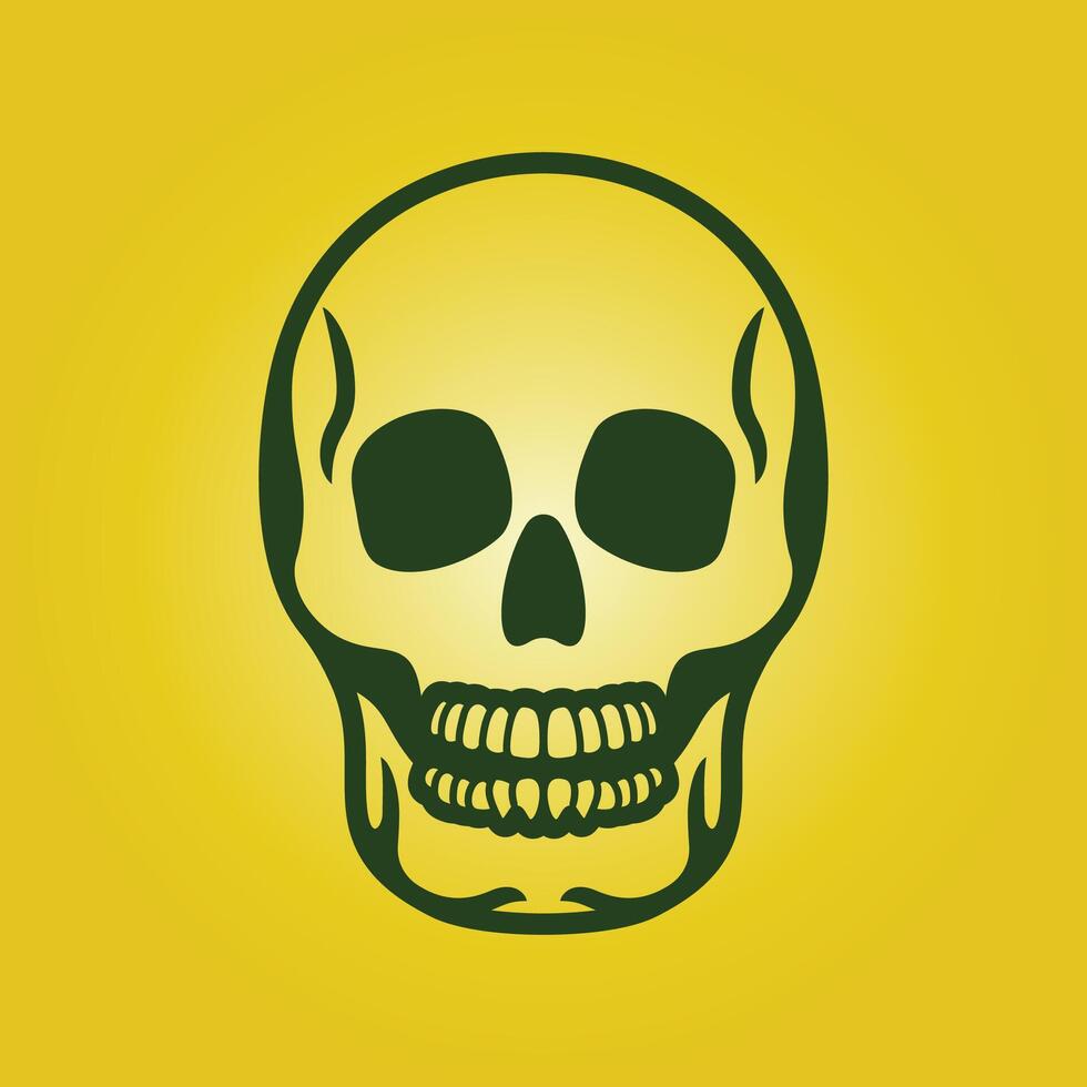 Skull trendy artwork attractive abstract illustration colorful applicable design vector
