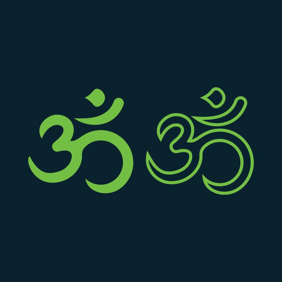 Om trendy artwork handsome abstract illustration colorful applicable design vector