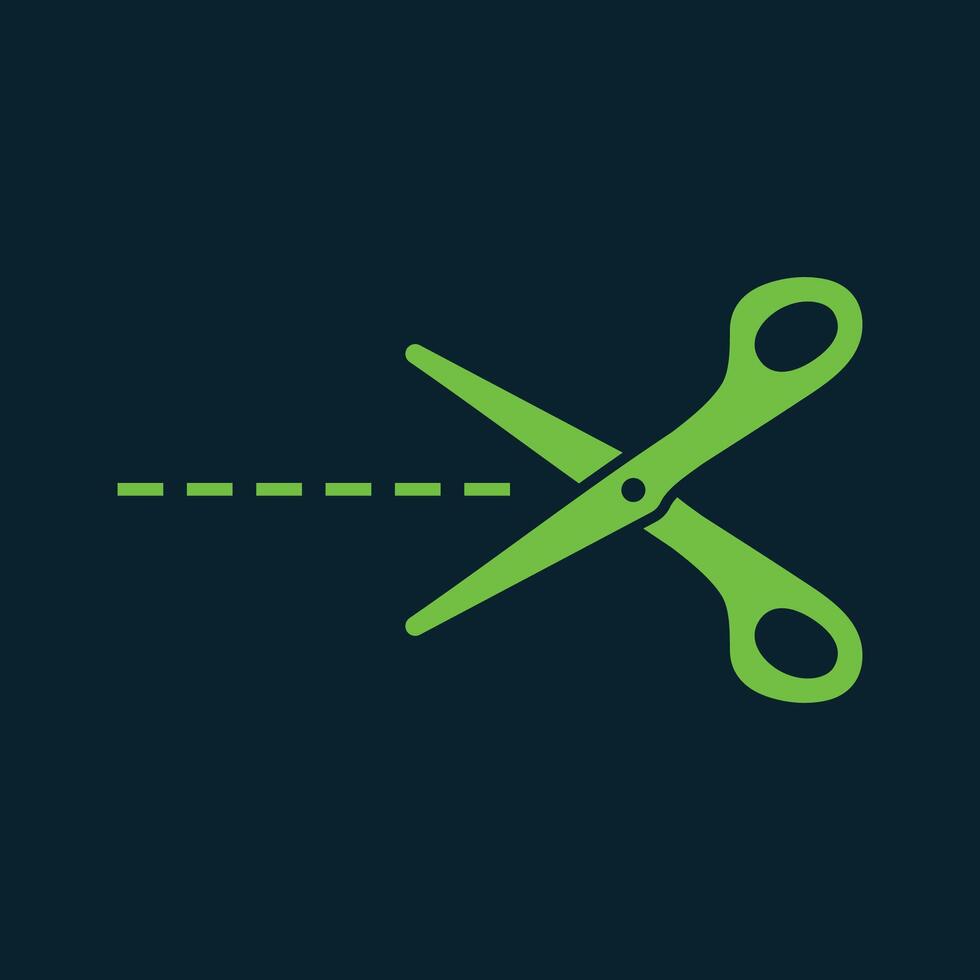 Scissor trendy artwork handsome abstract illustration colorful applicable design vector
