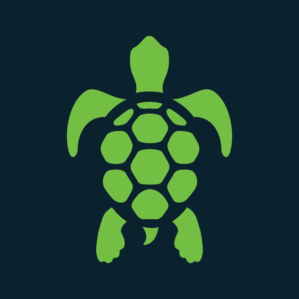 Sea turtle trendy artwork handsome abstract illustration colorful applicable design vector