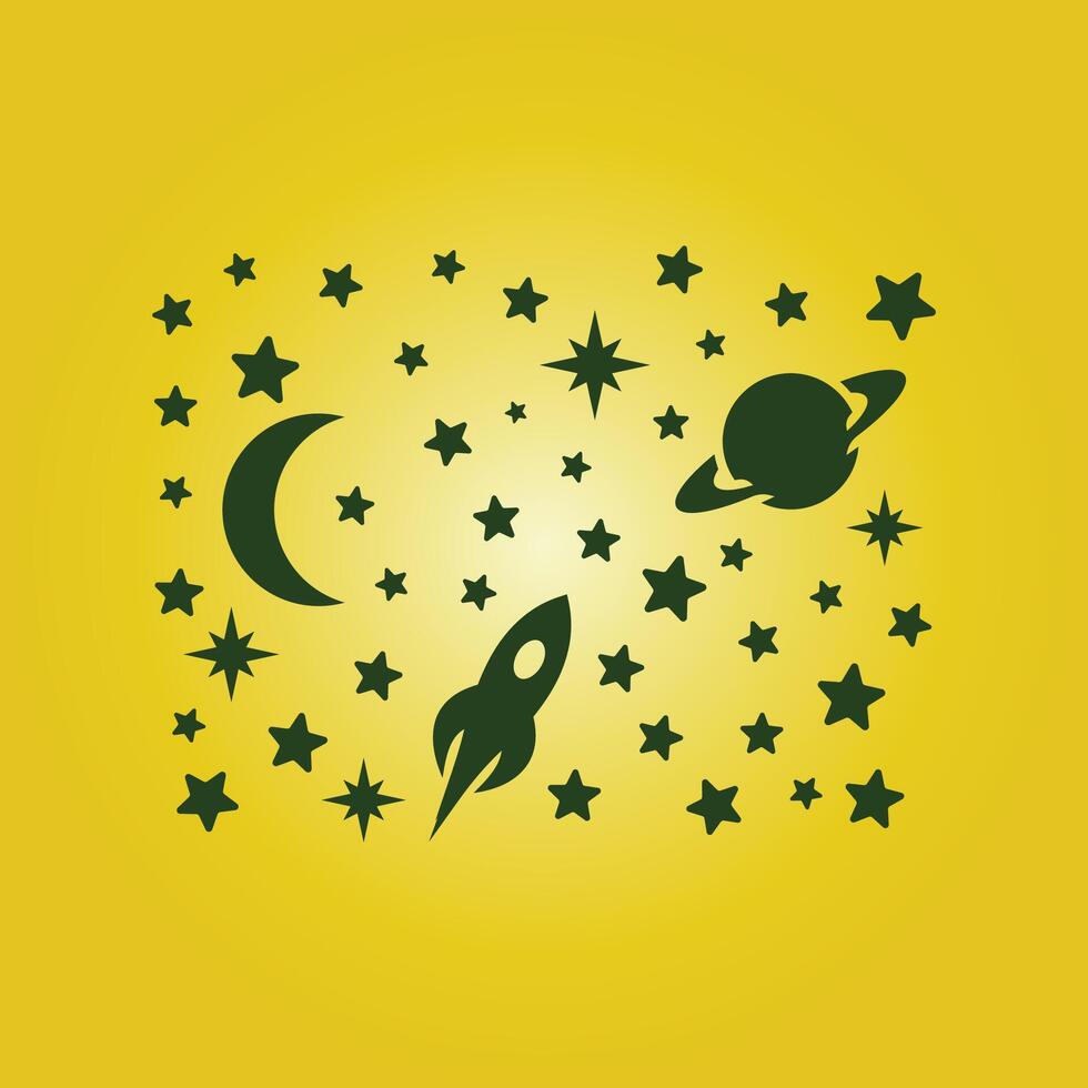 Stars trendy artwork attractive abstract illustration colorful applicable design vector