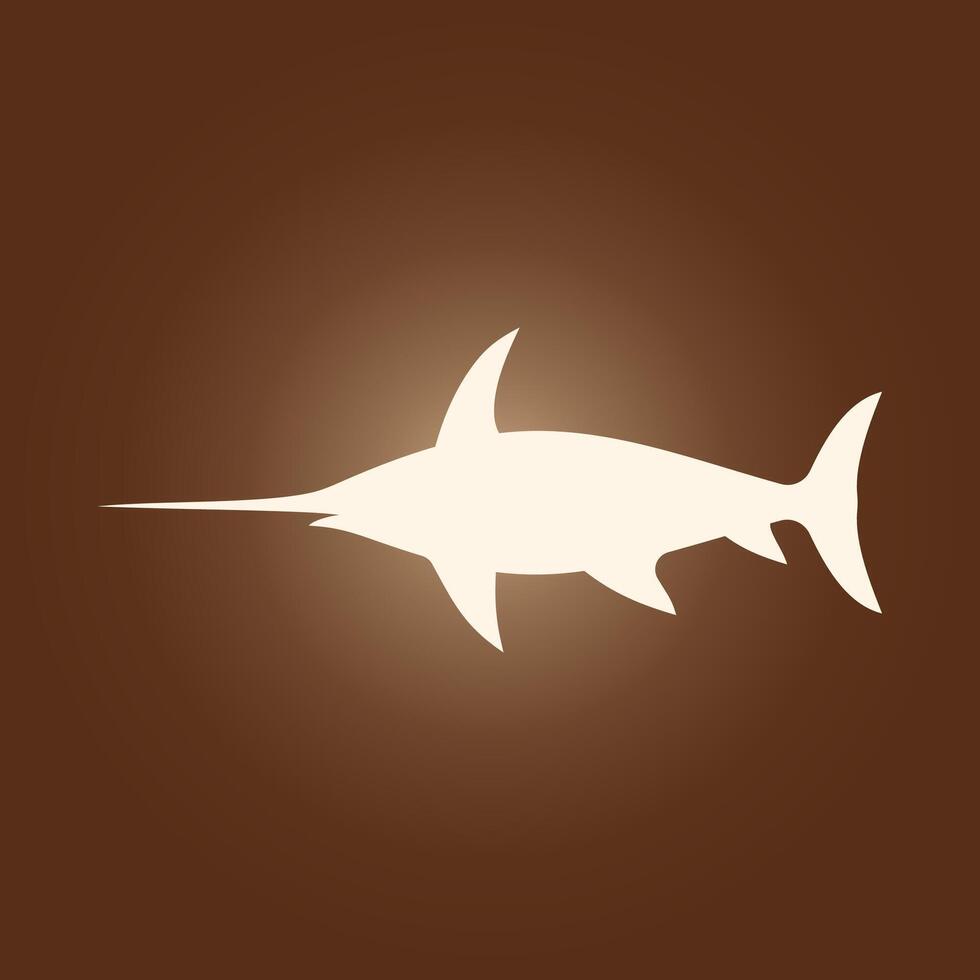 Swordfish trendy artwork stunning abstract illustration colorful applicable design vector