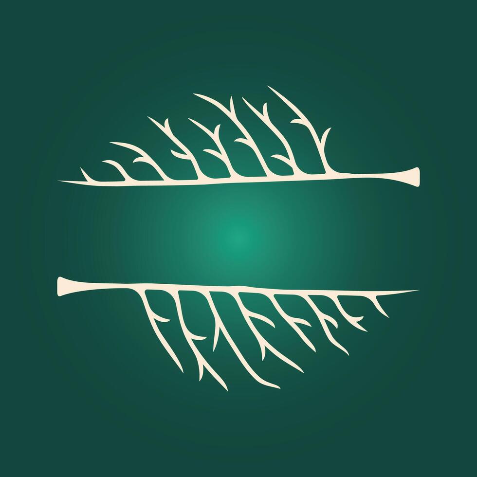 Tree frame trendy artwork delightful abstract illustration colorful applicable design vector