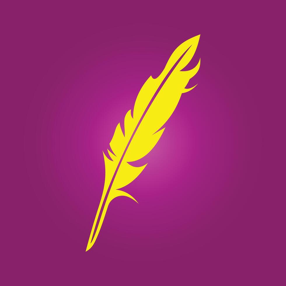 Feather trendy artwork charming abstract illustration colorful applicable design vector