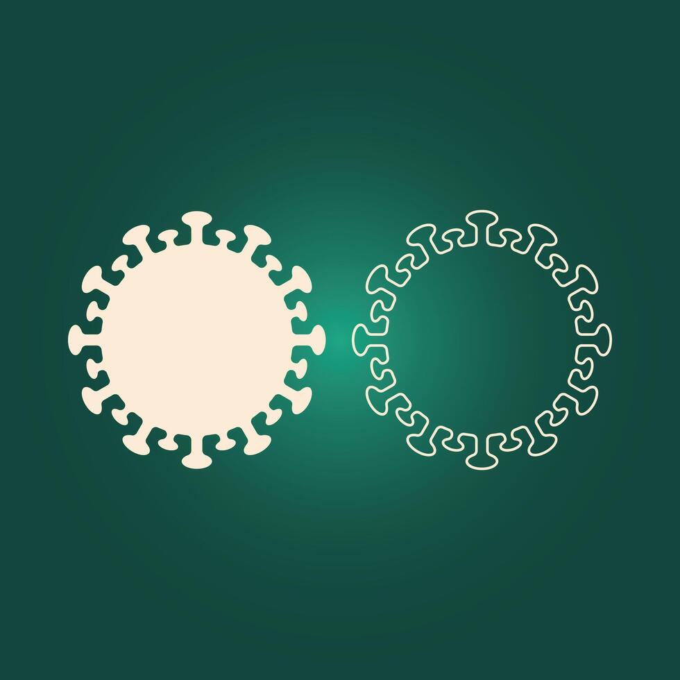 Coronavirus trendy artwork delightful abstract illustration colorful applicable design vector