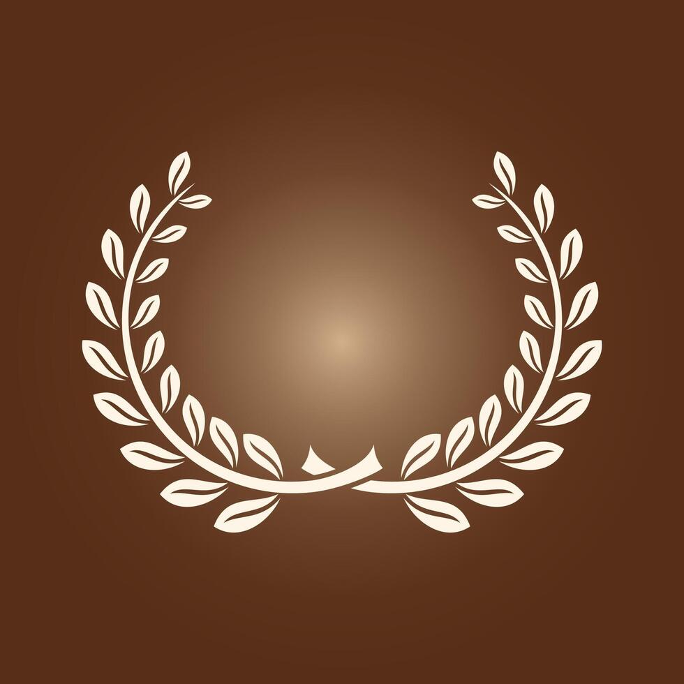 Laurel wreath trendy artwork stunning abstract illustration colorful applicable design vector