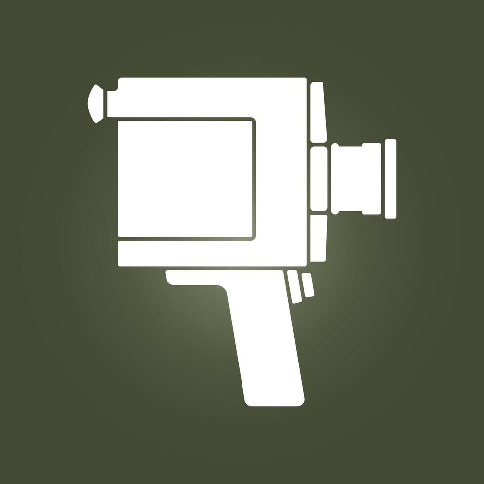 Movie camera trendy artwork elegant abstract illustration colorful applicable design vector