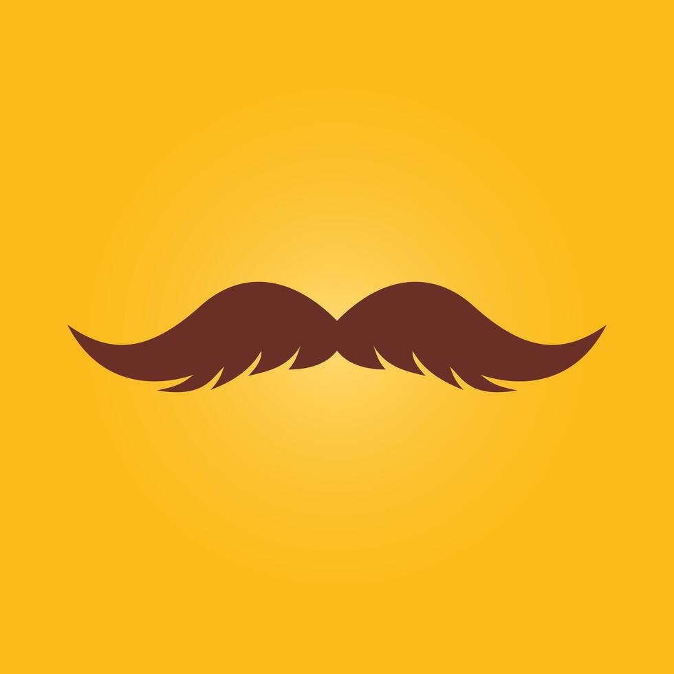 Moustache trendy artwork good abstract illustration colorful applicable design vector