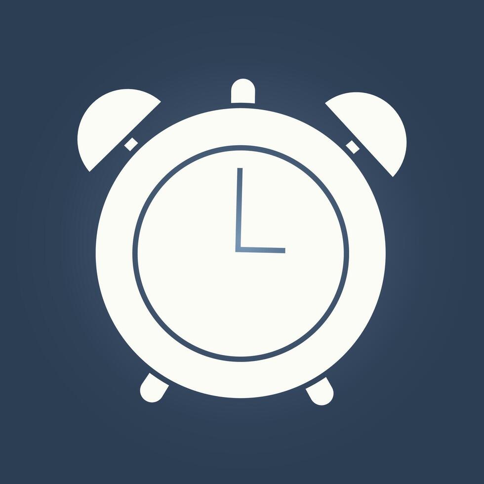 Alarm clock trendy artwork pleasant abstract illustration colorful useful design vector