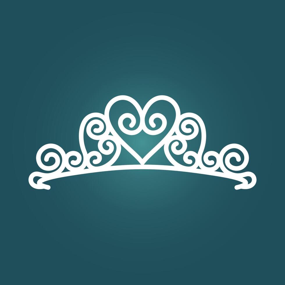 Crown trendy artwork gorgeous abstract illustration colorful applicable design vector