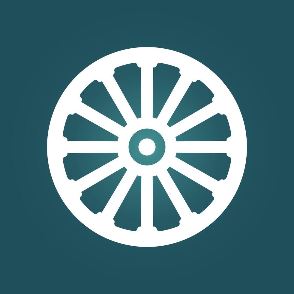 Wagon wheel trendy artwork gorgeous abstract illustration colorful applicable design vector