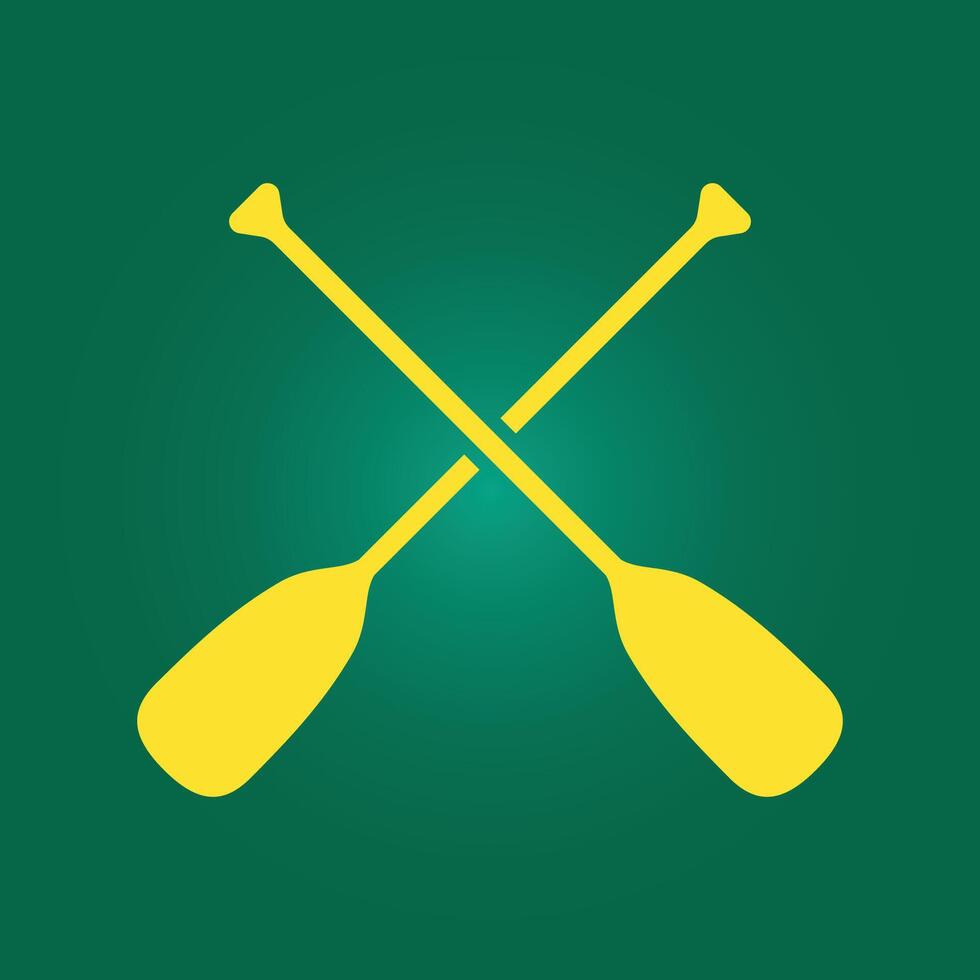 Crossed rowing oars trendy artwork lovely abstract illustration colorful applicable design vector