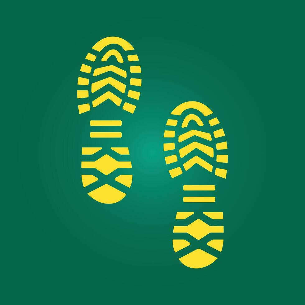 Footprint Shoes trendy artwork lovely abstract illustration colorful applicable design vector