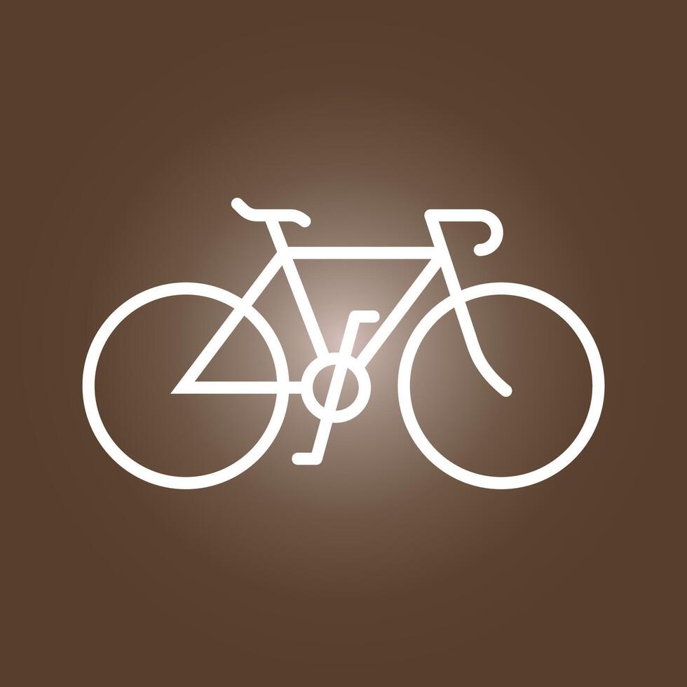 Bicycle trendy artwork cute abstract illustration colorful applicable design vector